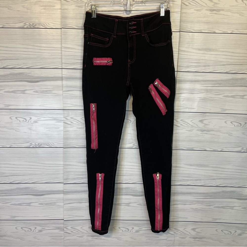 Size 9  HT Denim Hi-Rise Super Skinny Jeans